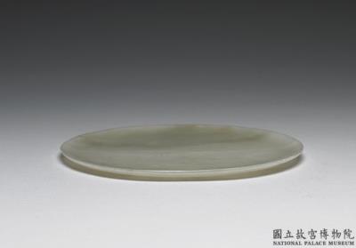 图片[2]-Jade dish and a red plain-wrapper with a floral pattern, Qing dynasty, 18th c., probably a work of the Muslim regions-China Archive